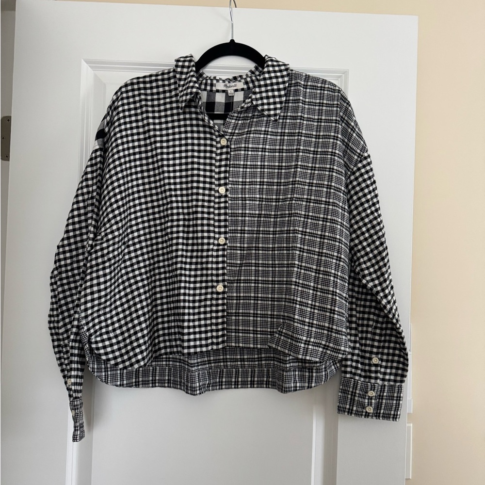 Madewell Monochrome Plaid Shirt